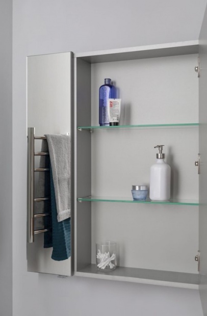 Зеркало-шкаф Aquanet Алвита 100 серый антрацит