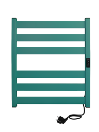 Полотенцесушитель электрический INDIGO OKTAVA SLIM 5 60x50 (LСLOKS5E60-50CLRt) бирюзовый