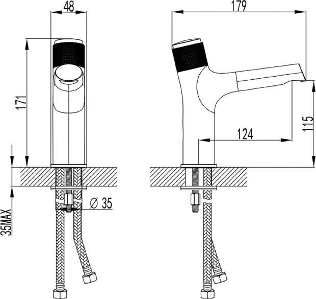 Смеситель для раковины Lemark Project LM4676C