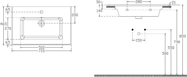 Раковина Allen Brau Fantasy Flat 72x47, с переливом, белая