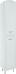 Шкаф-пенал Bellezza Амелия 35 R, с бельевой корзиной, белый патина серебро - фото №1
