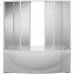 Душевая шторка на ванну BAS Фиеста, пластик Watter, 4ств. 195x145 (419687) - фото №2