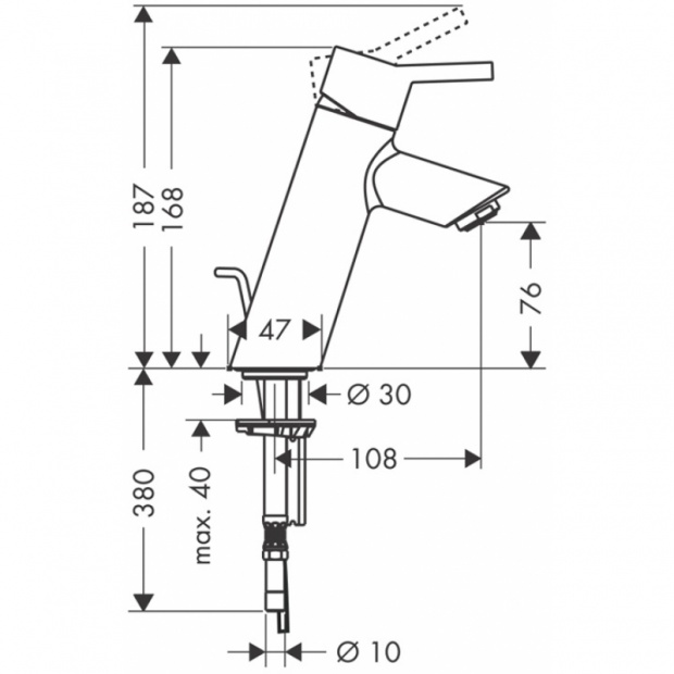 Смеситель для раковины HANSGROHE TALIS S2 (32040000)