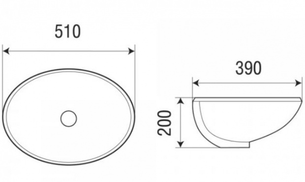 Раковина встраиваемая снизу WELTWASSER DEILBACH 6005 50 (10000003894)