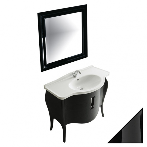 Комплект мебели Galassia Ethos 8477NE 110 см черная