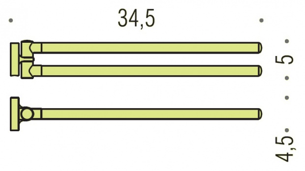 Полотенцедержатель Colombo Design Basic (B2712)