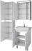 Комплект мебели Dreja Q Plus (D) 60 c опорами белый глянец - фото №5