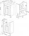 Комплект мебели Бриклаер Бали 60 светлая лиственница, белый глянец - фото №11