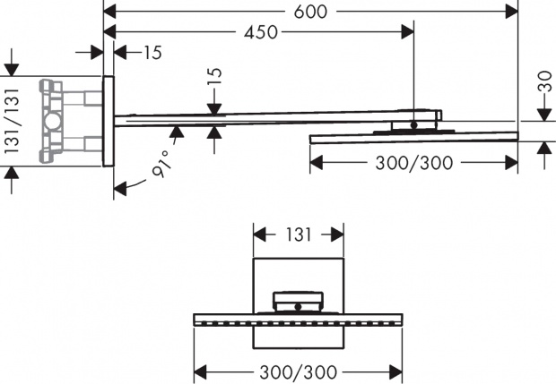 Верхний душ Axor ShowerSolutions 35318000