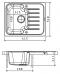 Мойка кухонная Florentina Таис 615 (20.235.A0615.107) песочная - фото №2