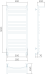 Полотенцесушитель водяной LARUSSO ГРАНД П14 50х120 (4670078535528) с полкой - фото №4