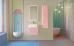 Шкаф-пенал Jorno Pastel 125 розовый иней - фото №2