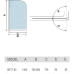 Душевая шторка на ванну WELTWASSER WW100 100T1-80  80x140 - фото №2