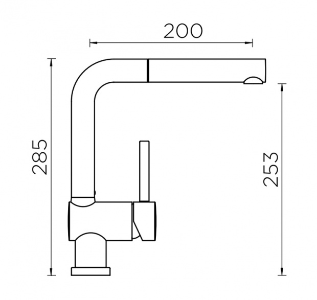 Смеситель для кухонной мойки SCHOCK PIEGA (710281)