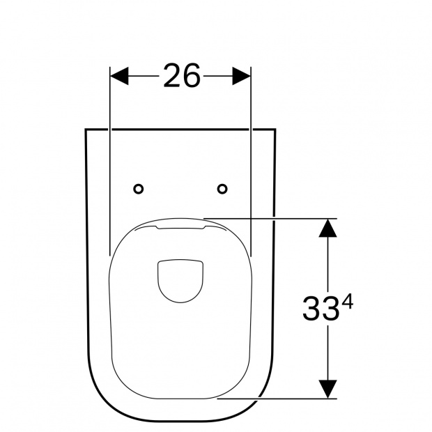Унитаз подвесной Geberit Renova Plan без ободковый (500.378.01.1)