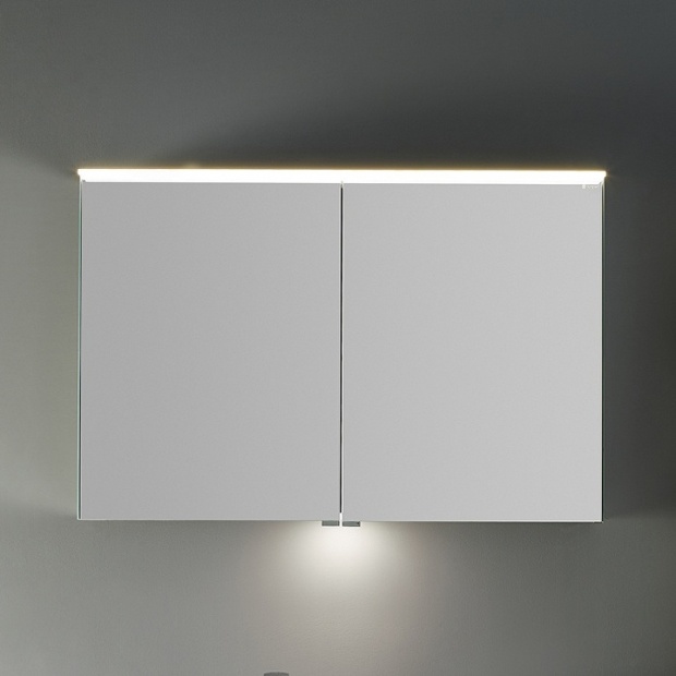 Комплект мебели BURGBAD IVEO 100 белый глянец с подсветкой