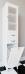 Шкаф-пенал ValenHouse Эллина 40 R с бельевой корзиной, белый, фурнитура хром - фото №5