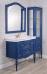 Комплект мебели ValenHouse Эстетика 100, синяя, подвесная, ручки бронза - фото №2