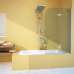 Шторка на ванну GuteWetter Lux Pearl GV-102A правая 100 см стекло бесцветное, профиль хром - фото №1