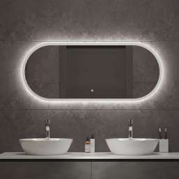 Зеркало Art&Max Bari 50x120, белый матовый