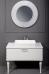 Комплект мебели Armadi Art Vallessi Avangarde Linea 100 белая, с прямоугольной раковиной без смесителя - фото №3