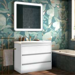Комплект мебели Art&Max Family 100, напольная, Bianco Lucido