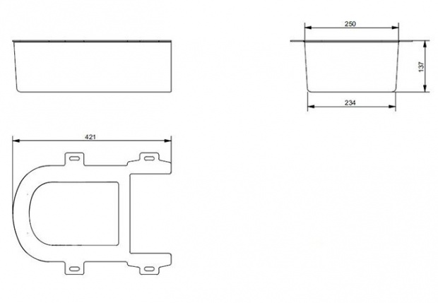Декоративная панель для подвесного унитаза TOTO SG (9AE0017)