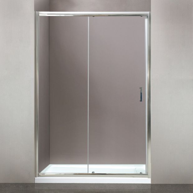 Душевая дверь в нишу BelBagno Uno 195 BF 1 160 C Cr стекло прозрачное
