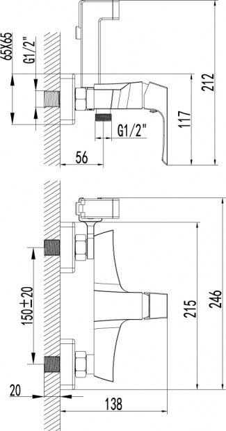 Гигиенический душ  Lemark Unit (LM4518C)