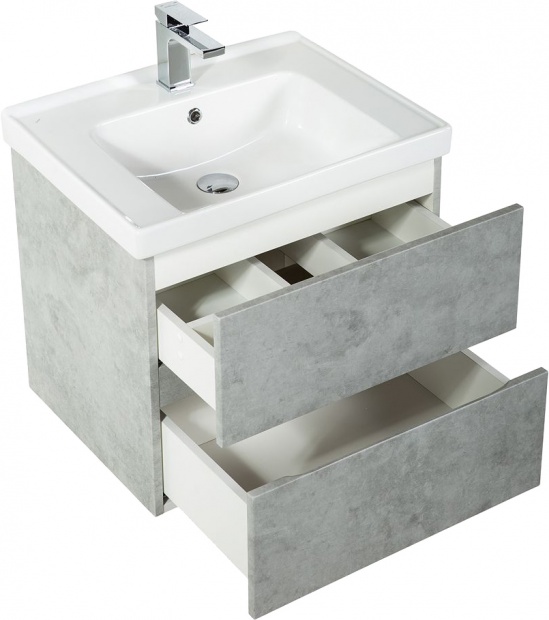 Комплект мебели Art&Max Techno подвесная, 70, бетон лофт натуральный