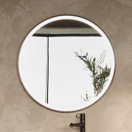 Зеркало круглое Jacob Delafon Odeon Rive Gauche EB1456-NF 90 см с подсветкой