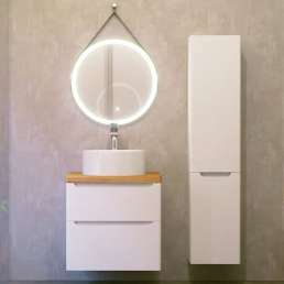 Комплект мебели Jorno Wood 60, белая, светлая столешница