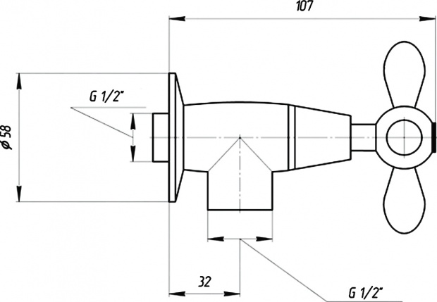 Вентиль для раковины Migliore Princeton Plus (ML.PRP-8058 Cr)