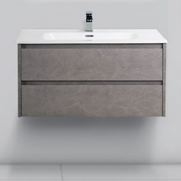 Тумба с раковиной BelBagno Kraft 100 pietra grigio