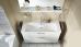 Комплект мебели BURGBAD EQIO 125 белый глянец  с подсветкой - фото №3