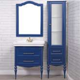 Комплект мебели ValenHouse Эстетика 80, синяя, подвесная, ручки бронза