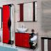 Комплект мебели Bellezza Рио 90 L красная с черным - фото №1