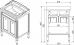 Комплект мебели Caprigo Albion Promo 60 bianco-grigio - фото №5