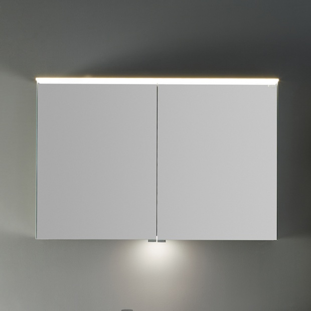 Комплект мебели BURGBAD YUMO 100 белый глянец  с подсветкой