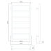 Полотенцесушитель водяной LARUSSO ФЕЛИЧИЯ П7 40х80 (4670078535504) - фото №4