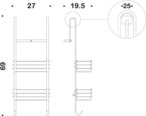 Полка Colombo Design Complementi (B9634)