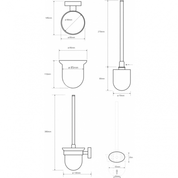 Ершик Bemeta Oval 118413011