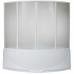 Душевая шторка на ванну BAS Империал, Ирис пластик Watter, 4 ств 150x145 (418704) - фото №2
