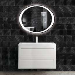 Комплект мебели Art&Max Platino 90, подвесная, белый матовый