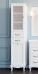 Шкаф-пенал ValenHouse Эллина 40 L с бельевой корзиной, белый, фурнитура хром - фото №3