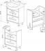 Комплект мебели Бриклаер Бали 75 светлая лиственница, белый глянец - фото №7