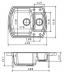 Мойка кухонная Florentina Нире 630К (20.220.D0630.104) бежевая - фото №2