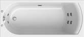 Акриловая ванна Radomir Vannesa Николь Классик 168х70, с гидромассажем и экраном, форсунки хром