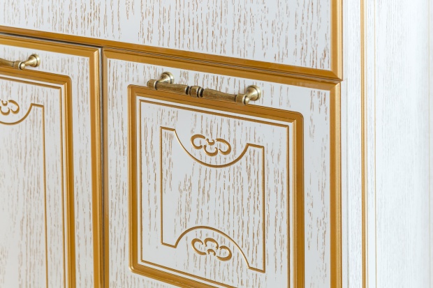 Комплект мебели Sanflor Адель 82, белая, патина золото, R