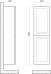 Шкаф-пенал Art&Max Platino светло-серый матовый - фото №4